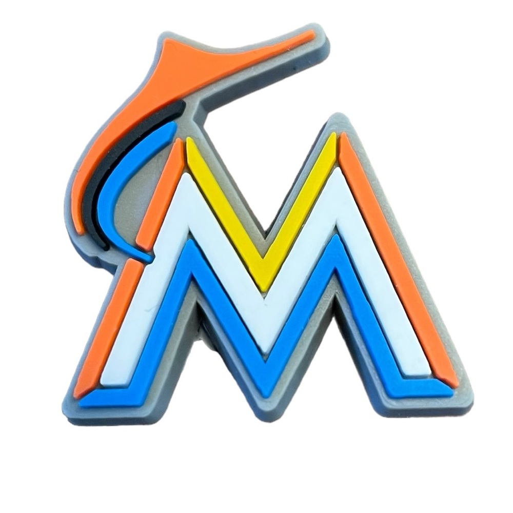 Miami Marlins Baseball Team Croc Charm